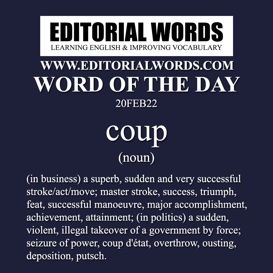 Word of the Day (coup)-20FEB22