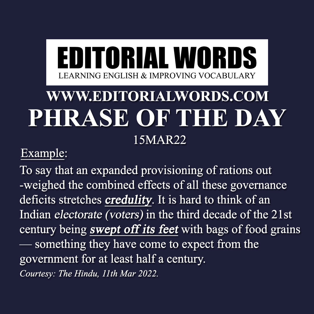 Phrase of the Day (sweep someone off their feet)-15MAR22