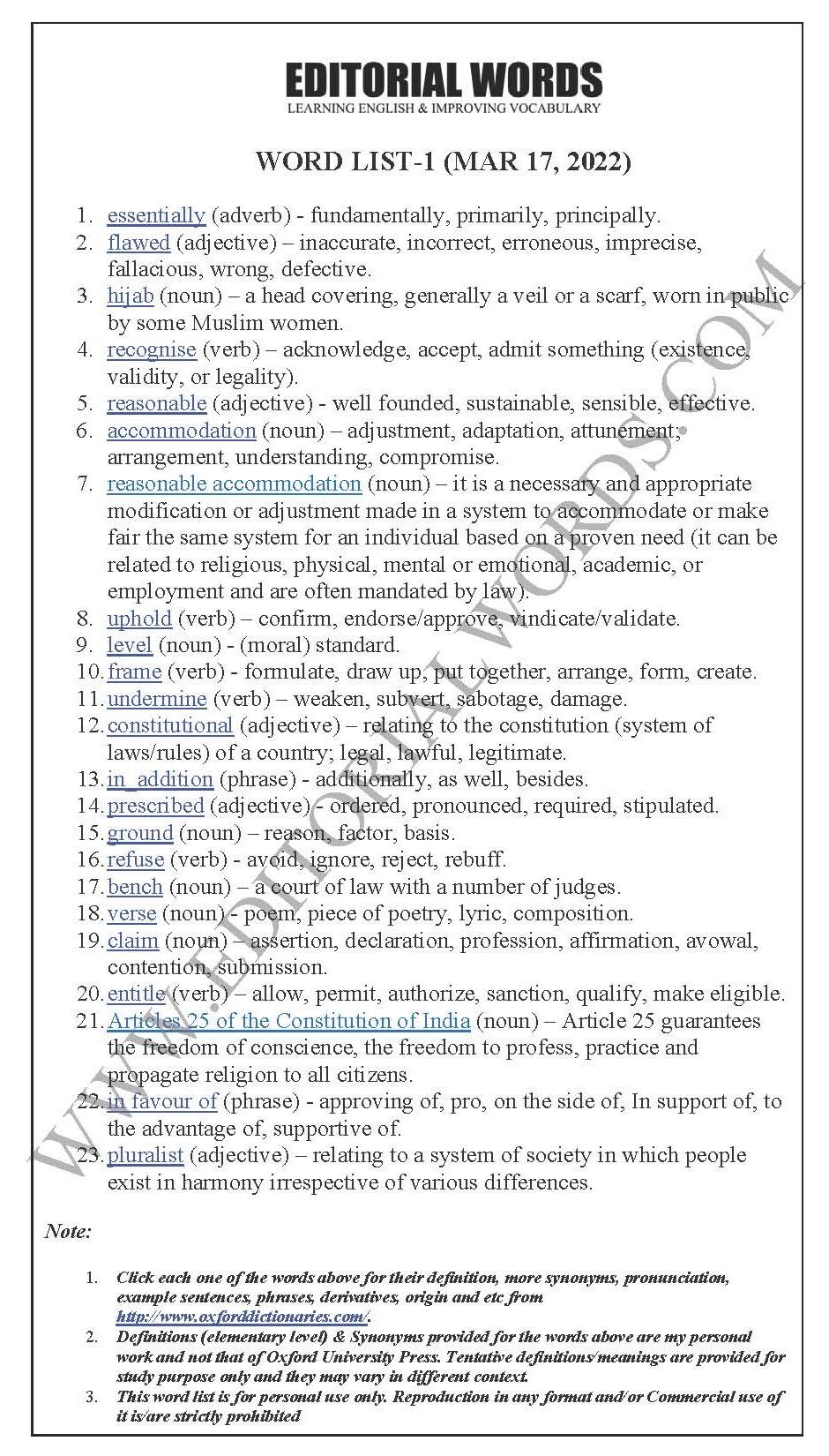 The Hindu Editorial (Essentially flawed) – Mar 17, 2022