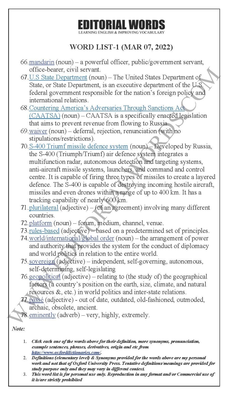 The Hindu Editorial (Quadrilateral queasiness) – Mar 07, 2022