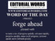 Word of the Day (forge ahead)-19MAR22