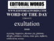 Word of the Day (exultation)-23MAR22