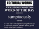 Word of the Day (sumptuously)-26MAR22