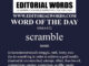 Word of the Day (scramble)-30MAR22