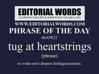 Phrase of the Day (tug at heartstrings)-06APR22