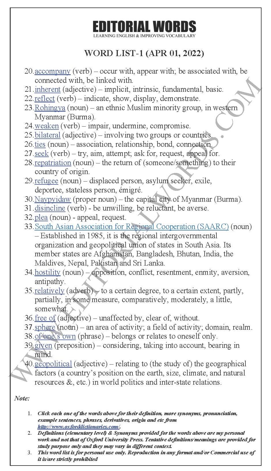 The Hindu Editorial (Cohesion and co-operation) – Apr 01, 2022