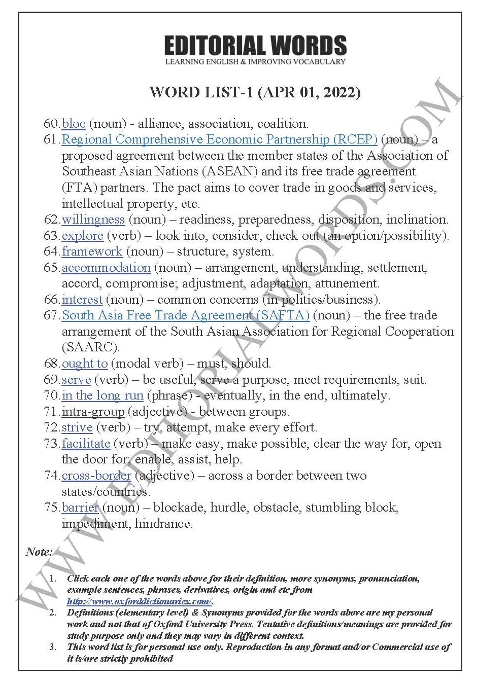 The Hindu Editorial (Cohesion and co-operation) – Apr 01, 2022