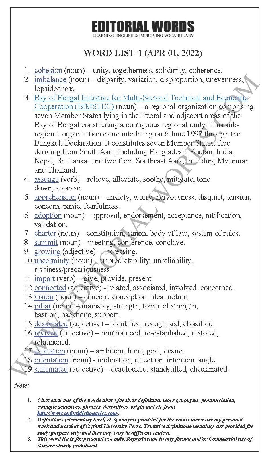 The Hindu Editorial (Cohesion and co-operation) – Apr 01, 2022