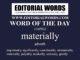 Word of the Day (materially)-15APR22