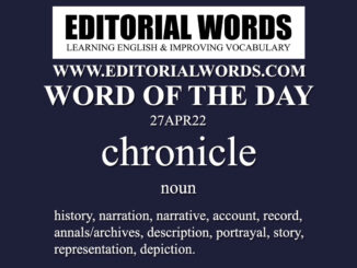 Word of the Day (chronicle)-27APR22