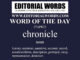 Word of the Day (chronicle)-27APR22