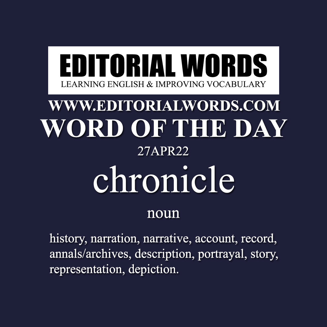 Word of the Day (chronicle)-27APR22