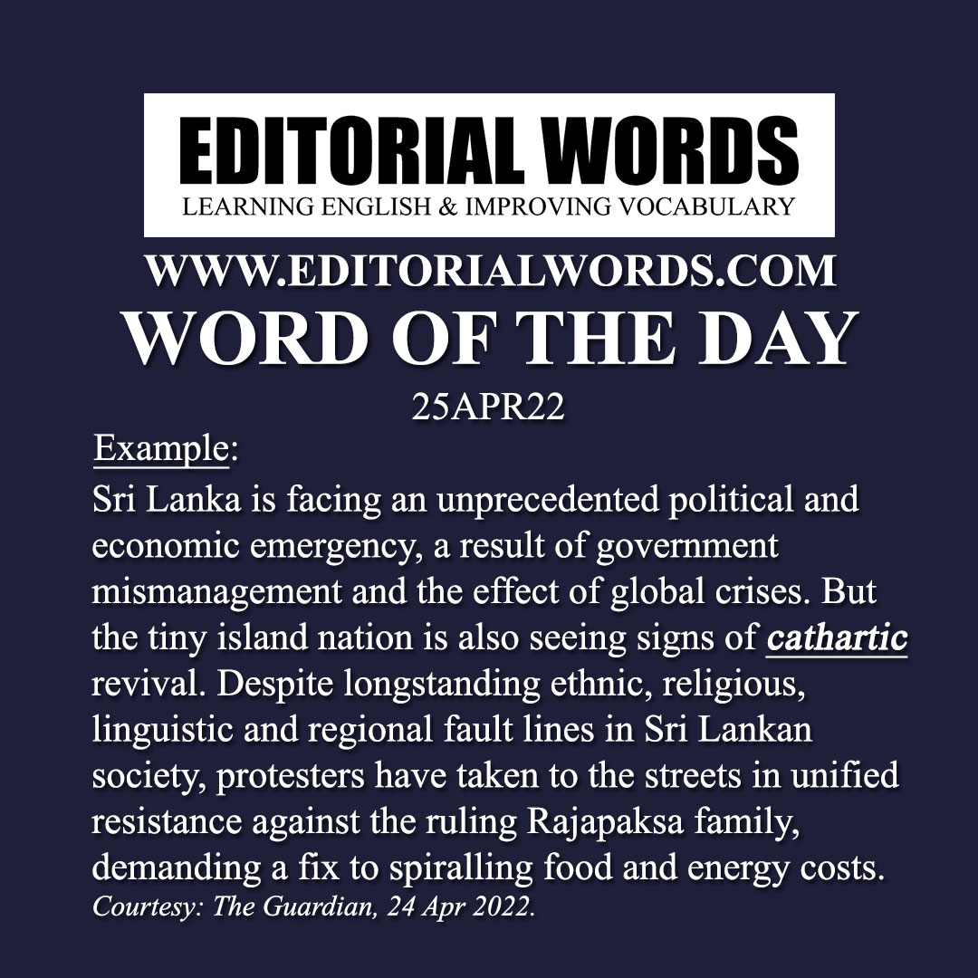 Word of the Day (cathartic)-25APR22