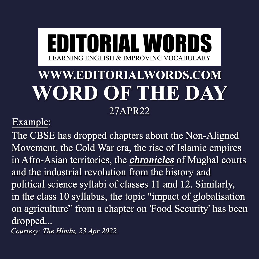 Word of the Day (chronicle)-27APR22