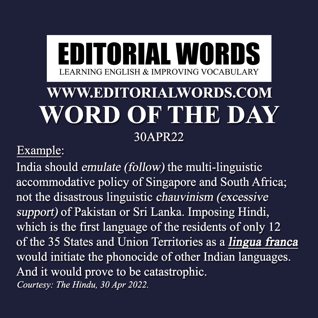 Word of the Day (lingua franca)-30APR22