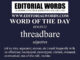 Word of the Day (threadbare)-01MAY22