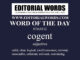 Word of the Day (cogent)-07MAY22