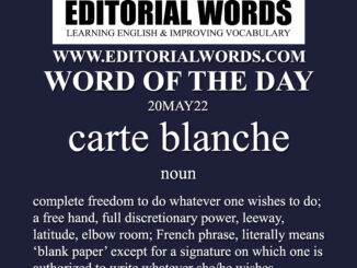 Word of the Day (carte blanche)-20MAY22