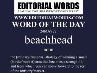 Word of the Day (beachhead)-24MAY22