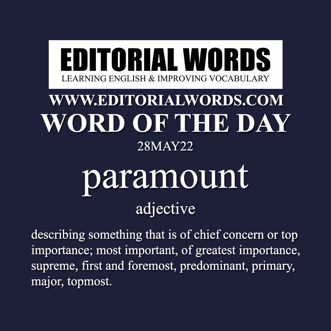 Word of the Day (paramount)-28MAY22