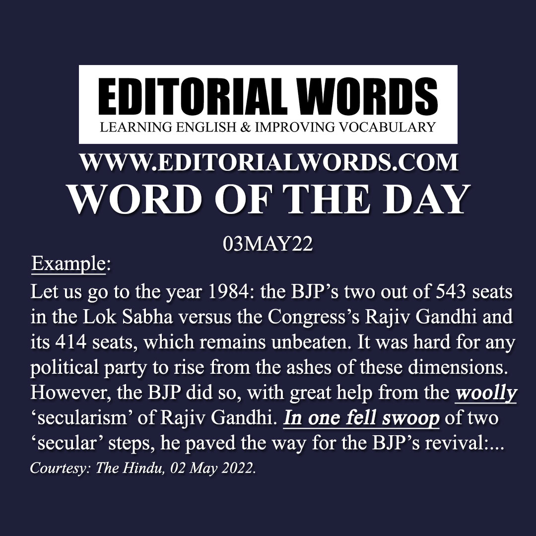 Word of the Day (woolly)-03MAY22