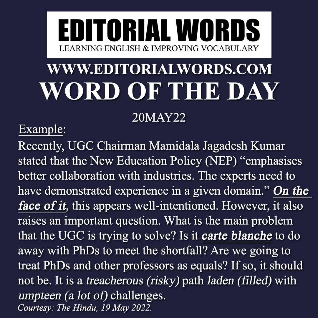 Word of the Day (carte blanche)-20MAY22