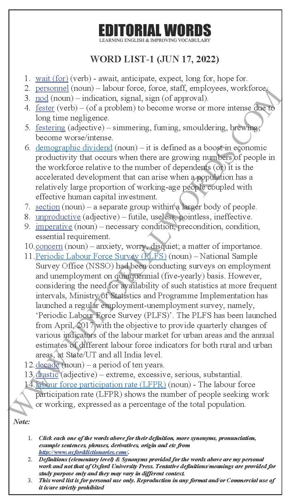 The Hindu Editorial (Waiting for jobs) – Jun 17 2022