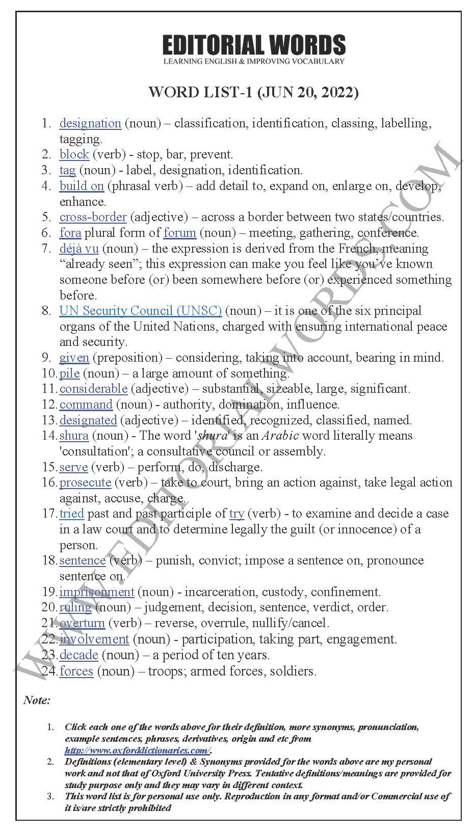 The Hindu Editorial (Designation failure) – Jun 20 2022