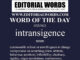 Word of the Day (intransigence)-07JUN22