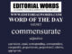 Word of the Day (commensurate)-16JUN22