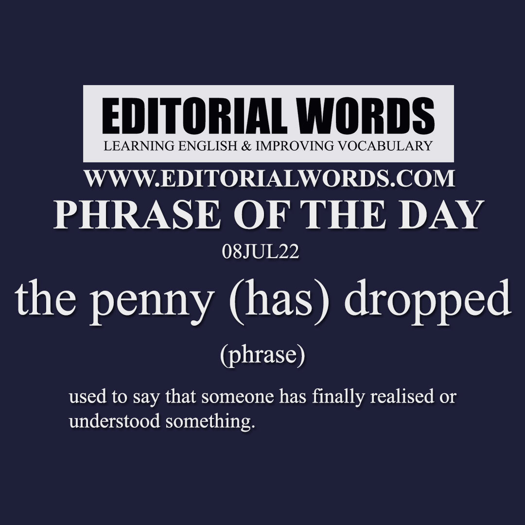 phrase-of-the-day-the-penny-has-dropped-08jul22-editorial-words