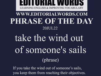 Phrase of the Day (take the wind out of someone's sails)-20JUL22