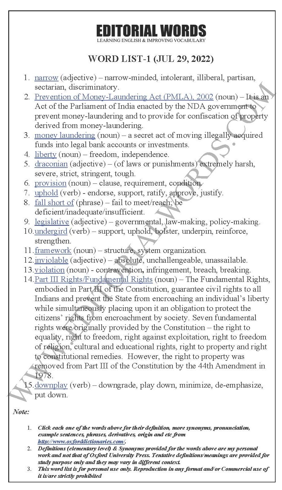 The Hindu Editorial (Narrow view) – Jul 29, 2022