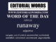 Word of the Day (runaway)-12JUL22