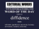 Word of the Day (diffidence)-22JUL22