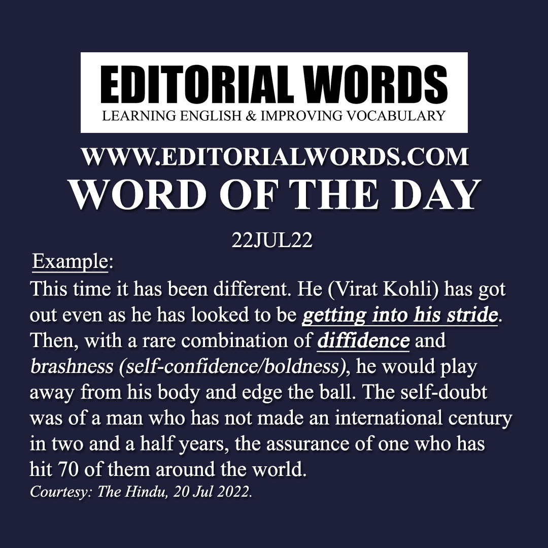 Word of the Day (diffidence)-22JUL22