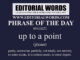 Phrase of the Day (up to a point)-09AUG22