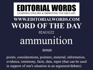 Word of the Day (ammunition)-02AUG22