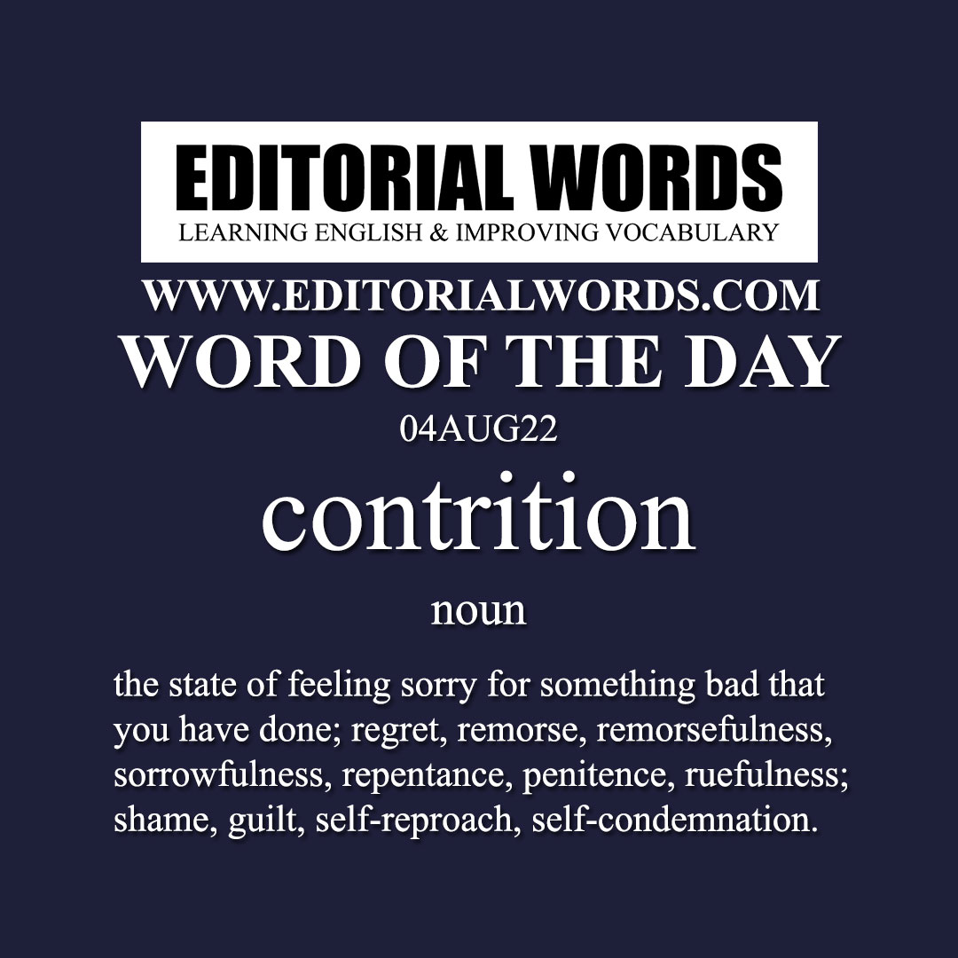 Word of the Day (contrition)-04AUG22