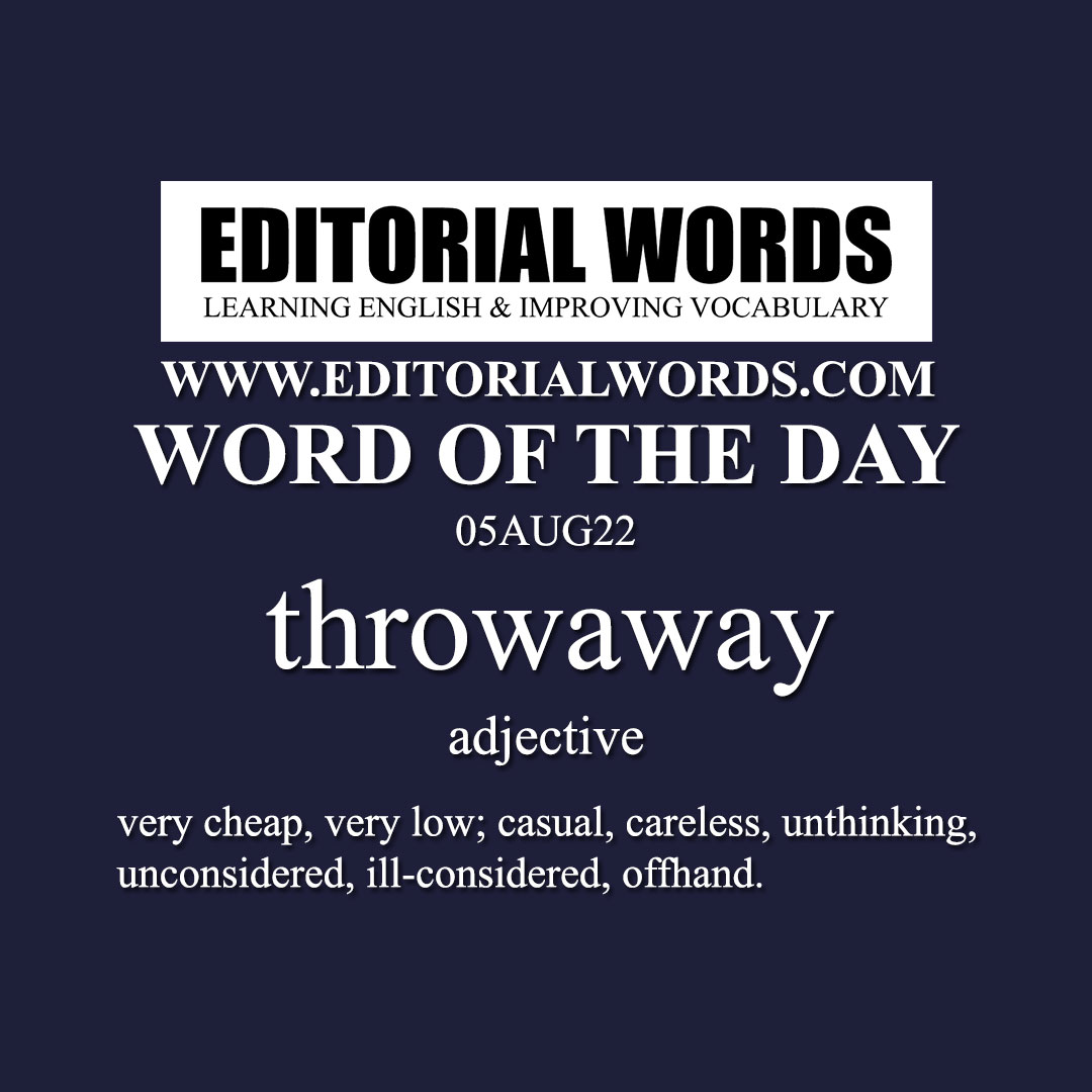 Word of the Day (throwaway)-05AUG22