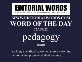 Word of the Day (pedagogy)-23AUG22