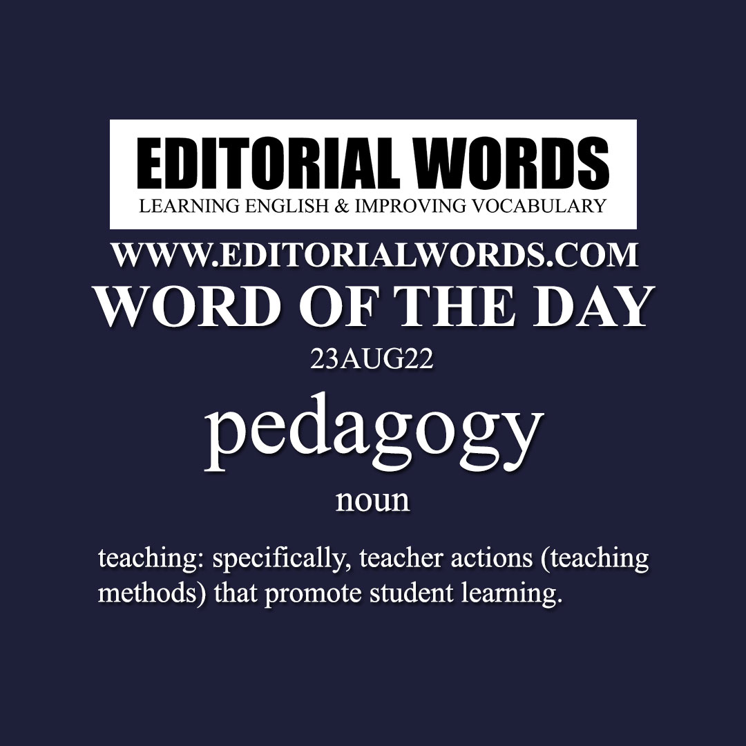 Word of the Day (pedagogy)-23AUG22