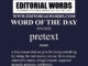 Word of the Day (pretext)-29AUG22