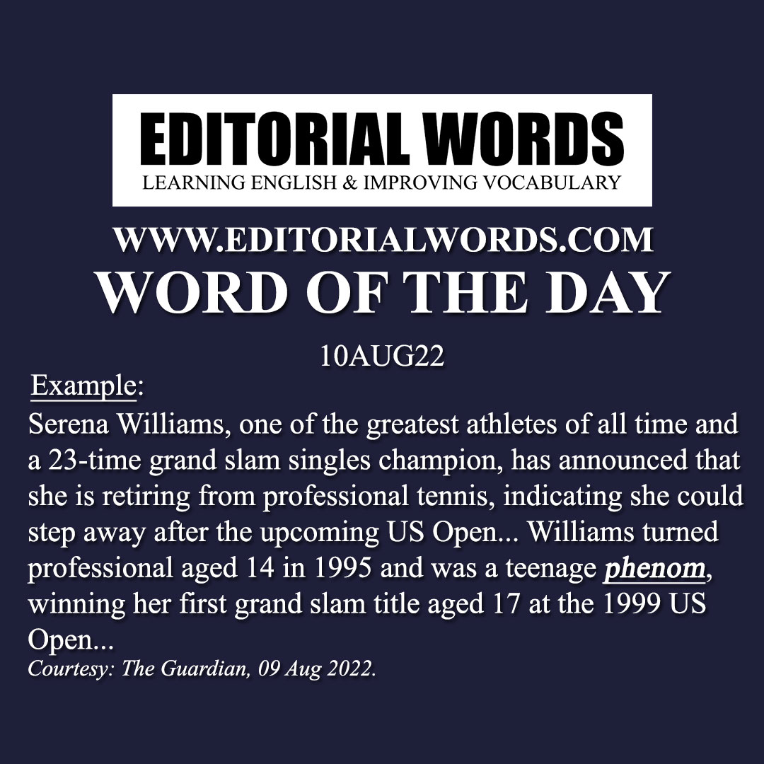 Word of the Day (phenom)-10AUG22