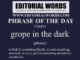 Phrase of the Day (grope in the dark)-27SEP22