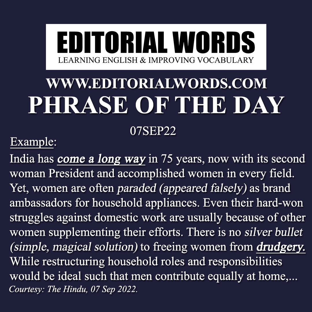 Phrase of the Day (come a long way)-07SEP22