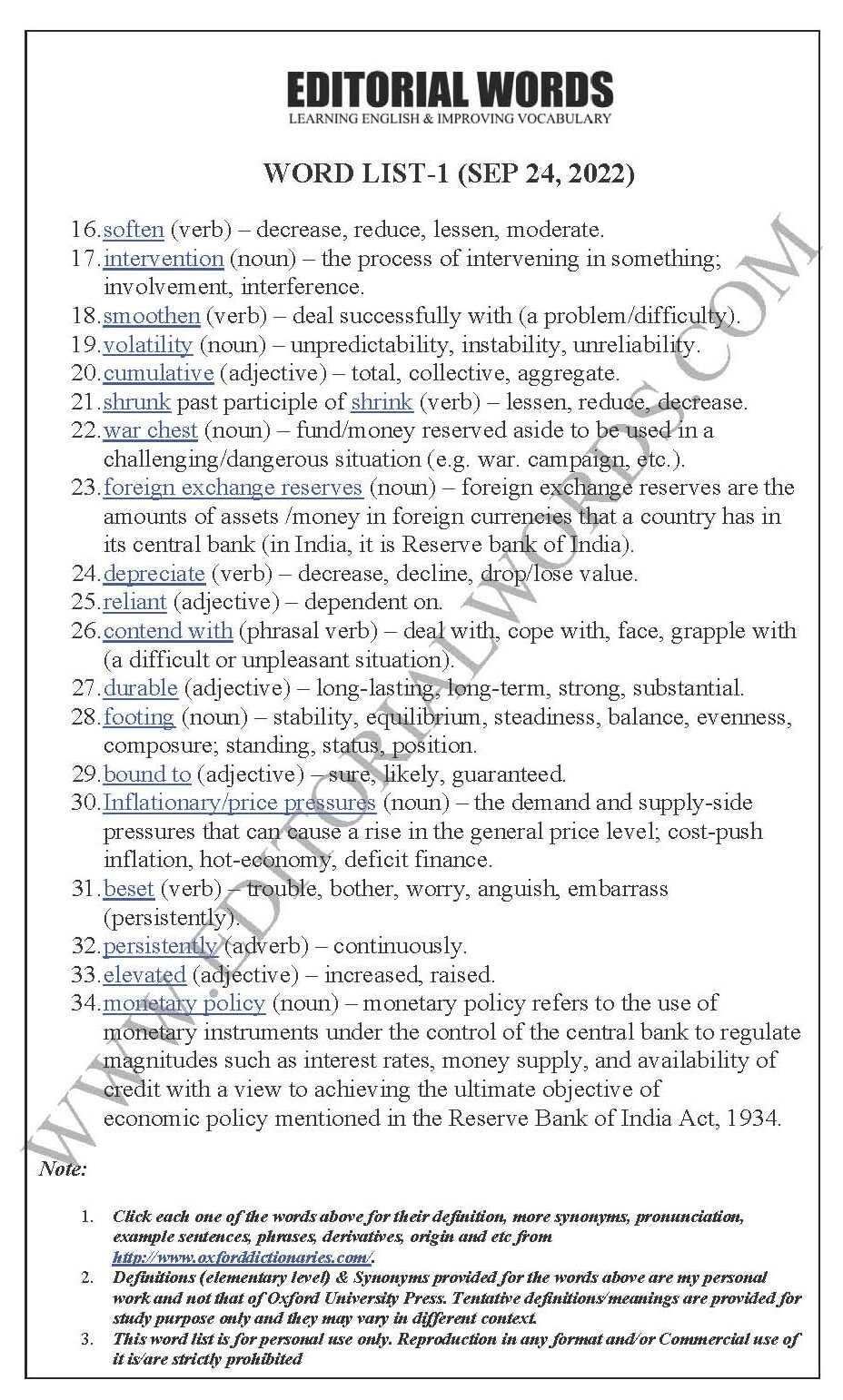 The Hindu Editorial (Currency pressure) – Sep 24, 2022