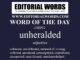 Word of the Day (unheralded)-12SEP22