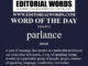 Word of the Day (parlance)-28SEP22