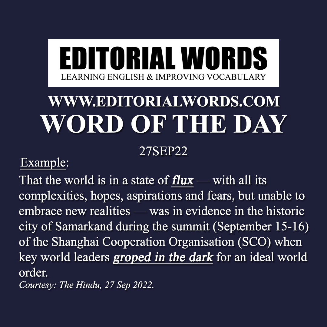 Word of the Day (flux)-27SEP22